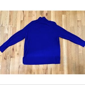 Zara royal blue knit sweater with mock turtleneck